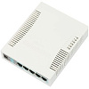 Коммутатор MIKROTIK RB260GS (CSS106-5G-1S)(r2) RouterBOARD 260GS 5-port Gigabit smart switch with SFP cage, SwOS, plastic case, PSU