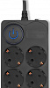 Сетевой фильтр Ippon BK-8-EU-5-16-B 5м (8 розеток) черный (коробка)