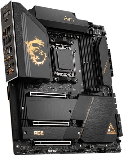 Материнская плата MSI MEG X670E ACE SocketAM5 AMD X670 4xDDR5 eATX AC`97 8ch(7.1) 10Gigabit RAID+DP