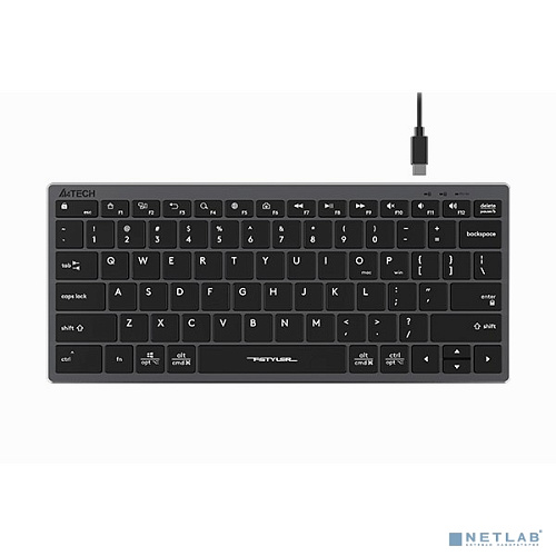 Клавиатура A4Tech Fstyler FX51 серый USB slim Multimedia (FX51 GREY)