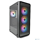 XASTRA Корпус A403 4FRGB Black ATX/Mesh/ tempered glass / 4x120mm FRGB fans/ A403-4FC12F
