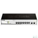 D-Link DGS-1210-10/FL1A Управляемый L2 коммутатор с 8 портами 10/100/1000Base-T и 2 портами 1000Base-X SFP