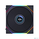 Lian Li G99.12RTLLCD1B.R0 Вентилятор UNI FAN TL LCD 120 Reverse Black /12RTLLCD1B/ 120х125х28мм (1.6” LCD дисплей, PWM, ARGB, 200-1900 об/мин, 31dBa)