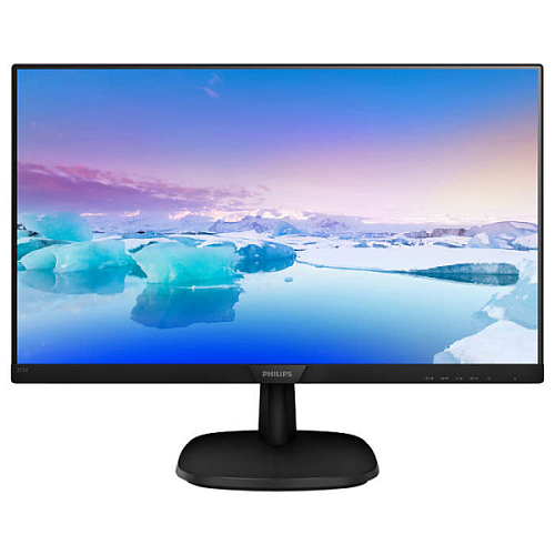 27" Philips 273V7QDSB 1920x1080, LED, 16:9, IPS, 250cd, 1000:1, 10M:1, 4ms, 178/178, VGA, DVI-D, HDMI, 75Hz, Tilt, Внутр, VESA, Black, 3y