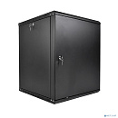 ЦМО Шкаф телекоммуникационный настенный разборный ЭКОНОМ 15U (600 x 350) дверь металл, цвет черный (ШРН-Э-15.350.1-9005)