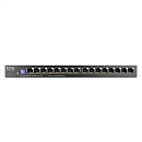 Коммутатор Коммутатор Zyxel GS1100-16ES, 16xGE, DIP-switch, настольный, бесшумный