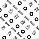 NEOMAX Крепежный набор: винт, шайба, гайка, диаметр M6 (комплект 50 штук) [NM-FTK-M6-101]