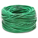 Cabeus FTP-4P-Cat.5e-SOLID-LSLTx-GN Кабель витая пара экранированная FTP (F/UTP), категория 5e, 4 пары (24 AWG), одножильный, зеленый, экран - фольга,