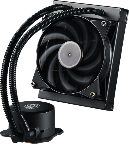 Система охлаждения/ Cooler Master MasterLiquid Lite 120 (180W, 120mm, fans: 1x120mm/66.7CFM/30dBa/2000rpm, 1200/115X/2066/2011-V3/2011/AM5/AM4/AM3