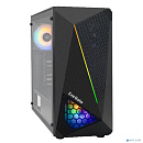 Exegate EX292858RUS Корпус Miditower ExeGate EVO-8225 (ATX, без БП, 2*USB+1*USB3.0, черный, 2 вент. с RGB подсветкой и полоса на передней панели, боко