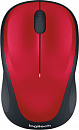 Мышь Logitech M235 красный/черный оптическая (1000dpi) беспроводная USB для ноутбука (2but)