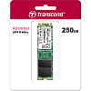 Твердотельный накопитель/ Transcend SSD 825S, 250GB, M.2(22x80mm), SATA3, 3D TLC, R/W 500/330MB/s, IOPs 40 000/75 000, TBW 90, DWPD 0.3 (3 года)