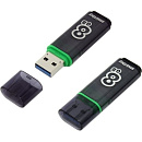 Smartbuy USB Drive 8GB Glossy series Dark Grey (SB8GBGS-DG)