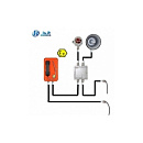 JREX103-CB-HB-SIP, без клавиатуры, горн, маячок, без крышки, PoE, БП