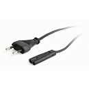 Cablexpert Кабель питания для ноутбуков, аудио/видео техники 1,8м, VDE, 2-pin, черный, пакет" (PC-184-VDE-1.8М)