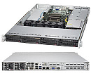 Серверная платформа SUPERMICRO SuperServer 1U 5018R-WR no CPU(1) E5-2600/1600v3/v4 no memory(8)/ on board C612 RAID 0/1/5/10/ no HDD(4)LFF/ 2xGE/ 2xFH,1xLP/ 2x500W Gold/