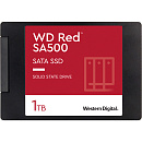 Твердотельные накопители/ WD SSD Red SA500 NAS, 1000GB, 2.5" 7mm, SATA3, R/W 560/530MB/s, IOPs 95 000/85 000, DRAM buffer, TBW 600, DWPD 0.4 (12 мес.)