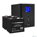 Exegate EX296842RUS Комплект ИБП EX295989RUS + батарея 55Ач EX285667RUS 2шт (инвертор, синус, для котла) SineTower SZ-2000.LCD.AVR.3SH.1C13.USB <2000V