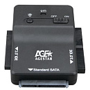 AgeStar 3FBCP1, Переходник 2.5"SSD+ 2.5"/3.5"IDE+ 2.5"/3.5"SATA->USB3.0 пластик, черный, BackUp, блок питания