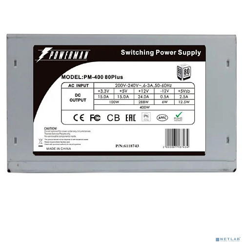 POWERMAN PM-400ATX for P4 400W OEM ATX [6106507]