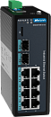 Управляемый промышленный Full Gigabit Ethernet коммутатор 2 уровня с поддержкой TSN, 8 x 1G RJ45, 2 x 1G SFP, питание 2 x 9~60VDC, монтаж на DIN-рейку