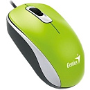 Genius Мышь DX-110 Green { оптическая, 1000 dpi, 3 кнопки+колесо прокрутки, провод 1,5 м, USB } [31010116105/ 31010009404]