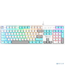 Клавиатура A4TECH Bloody S510R, USB, белый [s510r usb icy white/blms red]