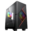 Корпус GameMax Cyclops BR без БП (Midi Tower, ATX, Черно-красн.,1*USB2.0 + 1*USB3.0, 2*120мм)
