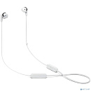 Гарнитура вкладыши JBL T215BTC белый беспроводные bluetooth шейный обод (JBLT215BTWHT)