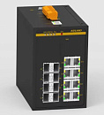 Управляемый коммутатор c 8 слотами 100Base-X SFP, 8 портами 10/100Base-T(X) (разъем RJ45), два входа питания 24/48 В пост.