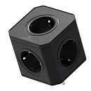 Cablexpert Тройник CUBE-5-16-B Tower (5р, 16А, заземл) черный, коробка {22567}