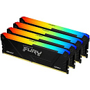 Память оперативная/ Kingston 64GB 2666MT/s DDR4 CL16 DIMM (Kit of 4) FURY Beast RGB