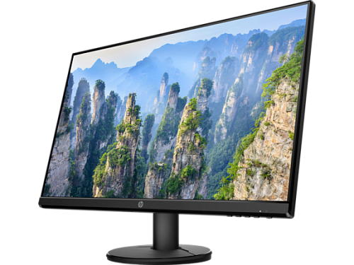 HP V27i Monitor 1920x1080 FHD, IPS, 16:9, 300 cd/m2, 1000:1, 5ms, 178°/178°, VGA, HDMI, tilt, Low Blue Light, Black