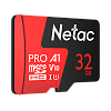 Netac P500 Extreme PRO 32GB MicroSDHC V10/A1/C10 up to 100MB/s, retail pack with SD Adapter