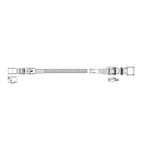 Кабель Amphenol RML42-1483 Cable OcuLink SFF8611 4i -TO- SFF8643 , 85 Ohm, PCIe Gen4, L:57cm