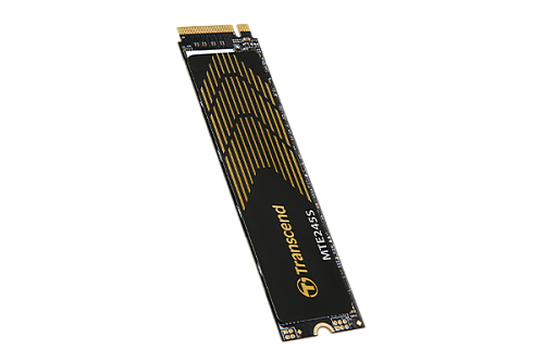 Твердотельный накопитель/ Transcend SSD MTE245S, 1000GB, M.2(22x80mm), NVMe 1.4, PCIe 4.0 x4, 3D NAND, R/W 5300/4600MB/s, IOPs 630 000/500 000, TBW