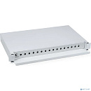 Cabeus ODF-19-16-ST Кросс бокс оптический 19" на 16 ST(FC) со сплайс-кассетой, выдвижной (без пигтейлов и проходных адаптеров)