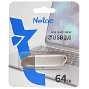 Netac USB Drive 64GB U352 <NT03U352N-064G-20PN>, USB2.0, с колпачком, металлическая