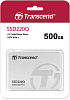 Твердотельный накопитель/ Transcend SSD SSD220Q, 500GB, 2.5" 7mm, SATA3, QLC, R/W 550/500MB/s, IOPs 57 000/59 000, TBW 100, DWPD 0.19 (3 года)