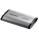 Накопитель A-DATA Твердотельный накопитель/ ADATA External SSD SD810, 2000GB, Type-C, USB 3.2 Gen2х2, up to R/W 2000/2000 MB/s, 72.7x44x12.2mm, Silver (5 лет)