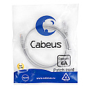 Cabeus PC-UTP-RJ45-Cat.6a-1m-LSZH Патч-корд U/UTP, категория 6а (10G), 2xRJ45/8p8c, неэкранированный, серый, LSZH, 1м
