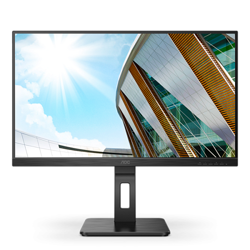 27" AOC U27P2CA 3840x2160 60Hz IPS WLED 16:9 4ms 2*HDMI DP 1x USB-C (DP Alt)/4x USB3.2 50M:1 1000:1 178/178 350cd HAS Pivot Tilt Swivel Speakers Black