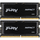 Оперативная память Kingston DDR5 32GB 6400MT/s CL38 1,35V SODIMM kit (2x16GB) FURY Impact PnP