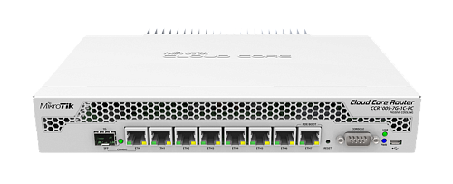 Маршрутизатор MIKROTIK Cloud Core Router 1009-7G-1C-PC with Tilera Tile-Gx9 CPU (9-cores, 1Ghz per core), 1GB RAM, 7xGbit LAN, 1x Combo port (1xGbit LAN or SFP), Ro