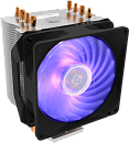 Кулер для процессора/ Cooler Master Hyper H410R RGB (100W, 4-pin, 136mm, tower, Al/Cu, RGB, fans: 1x92mm/34.1CFM/29dBA/2000rpm, 1700/1200/115x/AM4