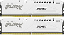 Память оперативная/ Kingston 64GB 6000MT/s DDR5 CL40 DIMM (Kit of 2) FURY Beast White XMP