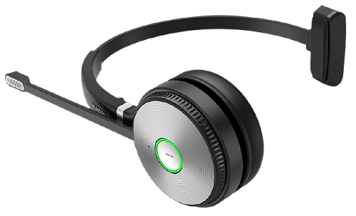 Гарнитура YEALINK WH62 Mono UC Моно, Беспроводная, HD звук, 160м DECT, Шумоподав, USB-хаб, шт