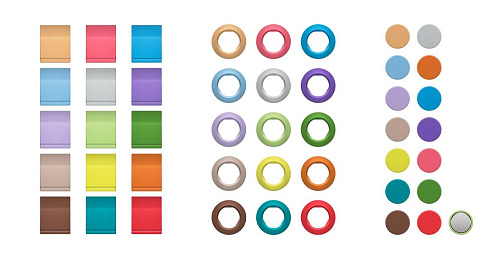 Маркеры цветные [508991] Sennheiser [EW-D SKM COLOR CODING] Набор цветовой маркировки для ручных передатчиков серии EW-D.