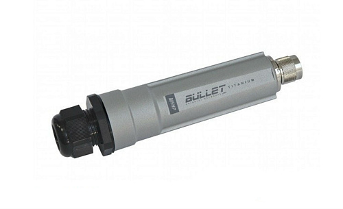 Точка доступа [BulletM5-Ti(EU)] Ubiquiti Bullet M5 Titanium 5 ГГц (a/n), PtP/PtMP, airMAX, 25 дБм, 1x N-type, PoE-питание