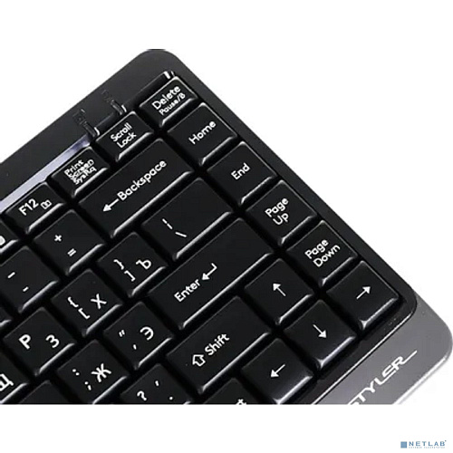 Клавиатура A4Tech Fstyler FK11 черный/серый USB slim